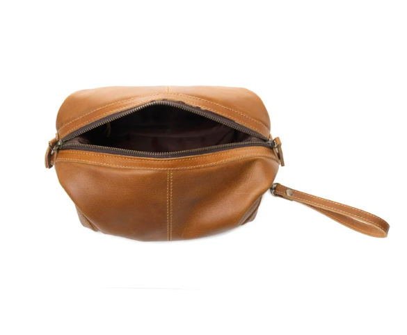 Drifter Leather Shaving Kit for Men in tan