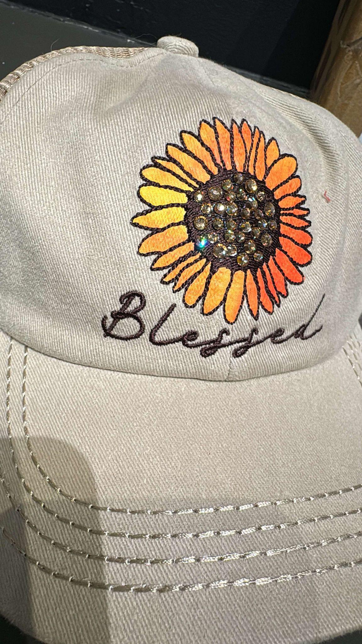 Sunflower Crystal Hat