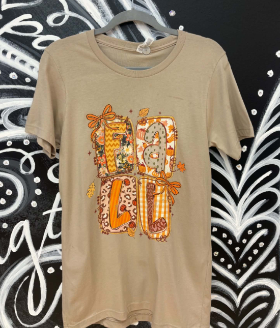 Fall Block Tee