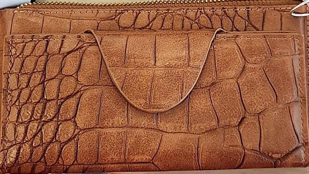 Kyla Brown Reptile Wallet