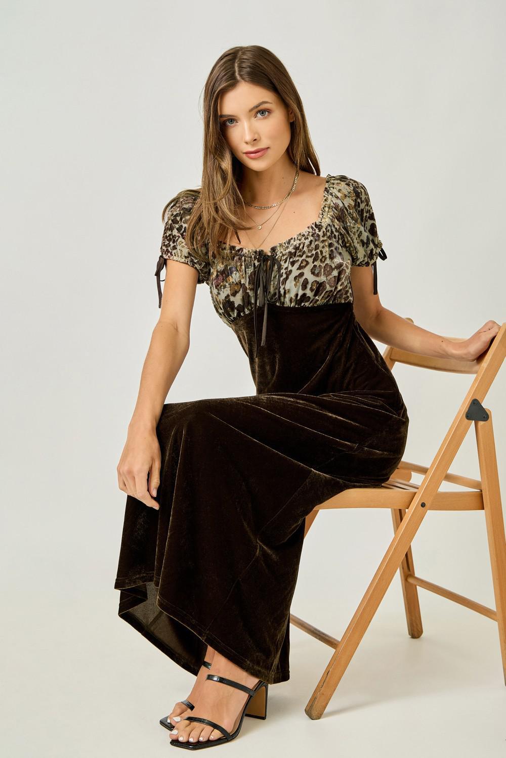 Velvet Long Maxi Dress