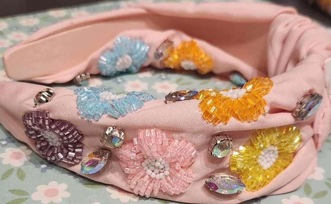 Pink Multi Color Flower Headband