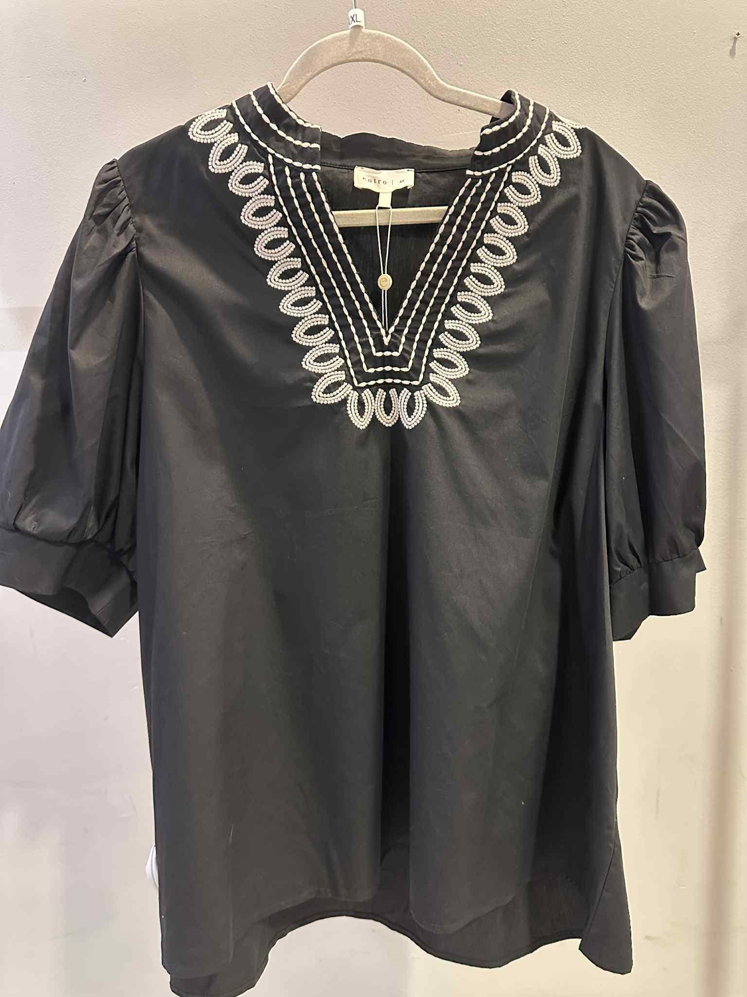 Black Decorative Bubble Top