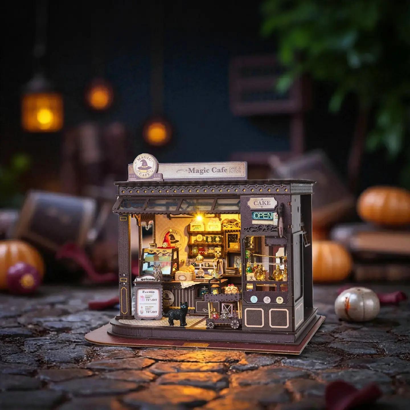 Diy Miniature House Kit: Magic Café