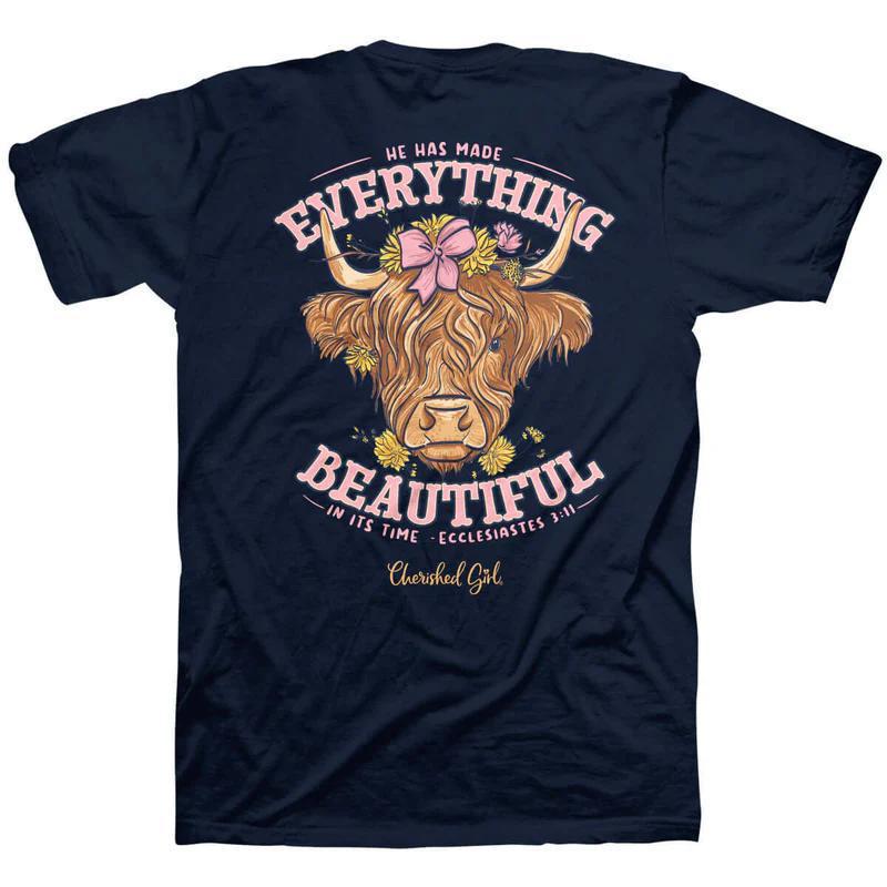 Cherished Girl Women's T-Shirt - Highland Cow