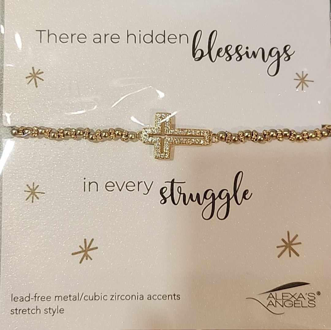 Crystal Cross Bracelet