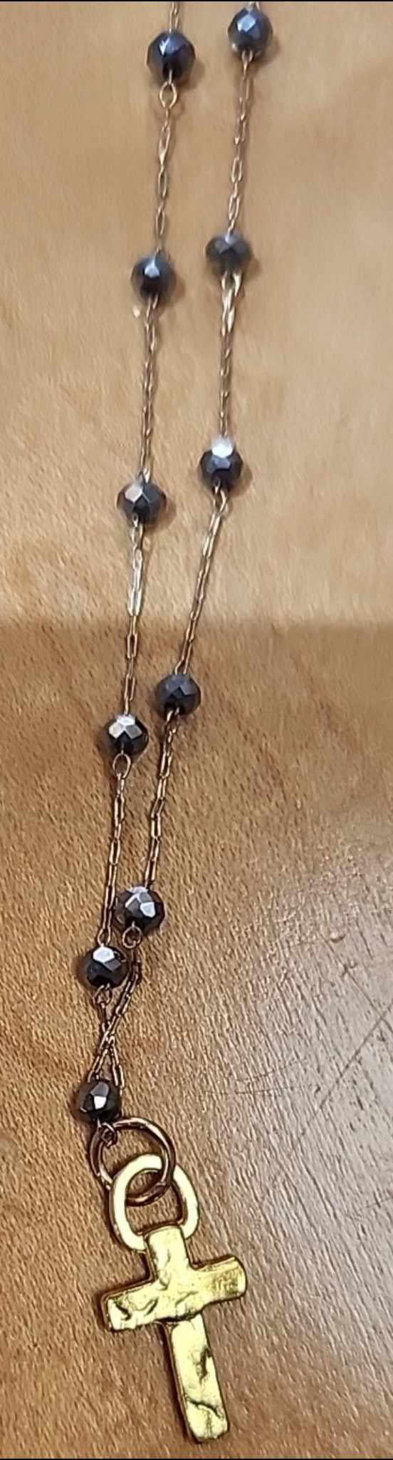 Dainty Cross Bead Necklace