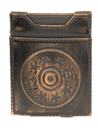 Burnished Antique Brown Front Pocket Wallet