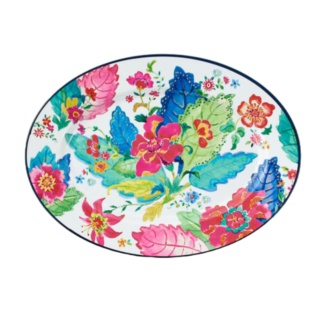 Tobacco Leaf Oval Platter