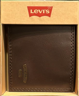 Levi Strauss MENS Passcase Wallet - BROWN