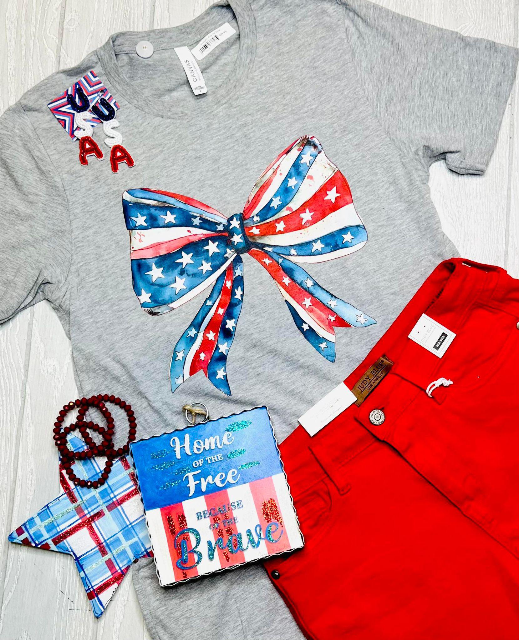 Patriotic Bow Tee