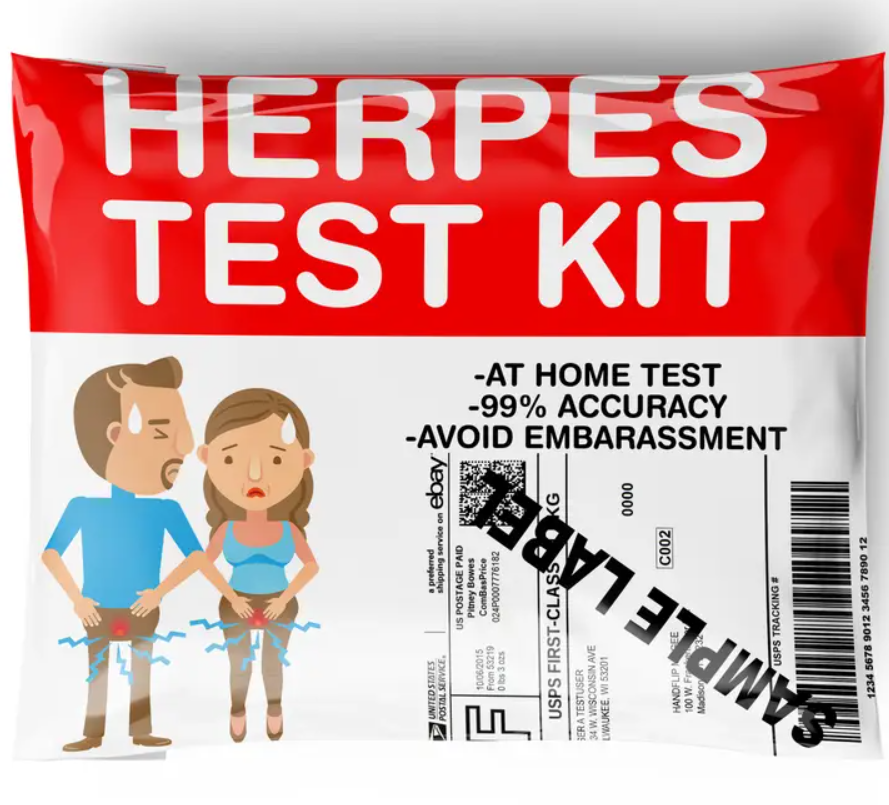 Herpes Test Kit Prank Package