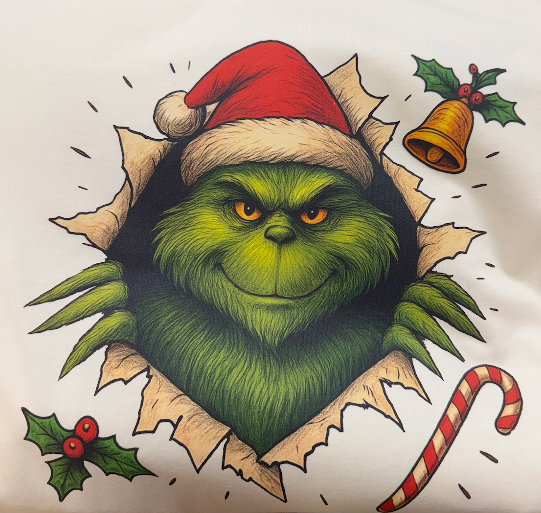 Grinch Bust Long Sleeve