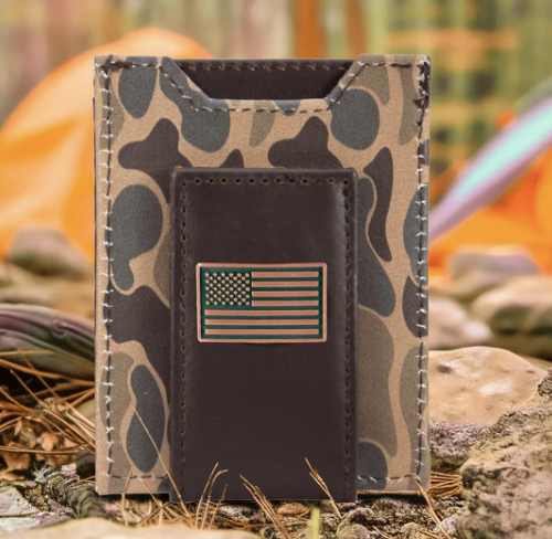 Old School Camo Front Pocket Wallet