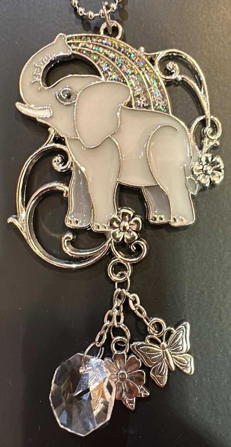 Colorful Elephant Car Charm