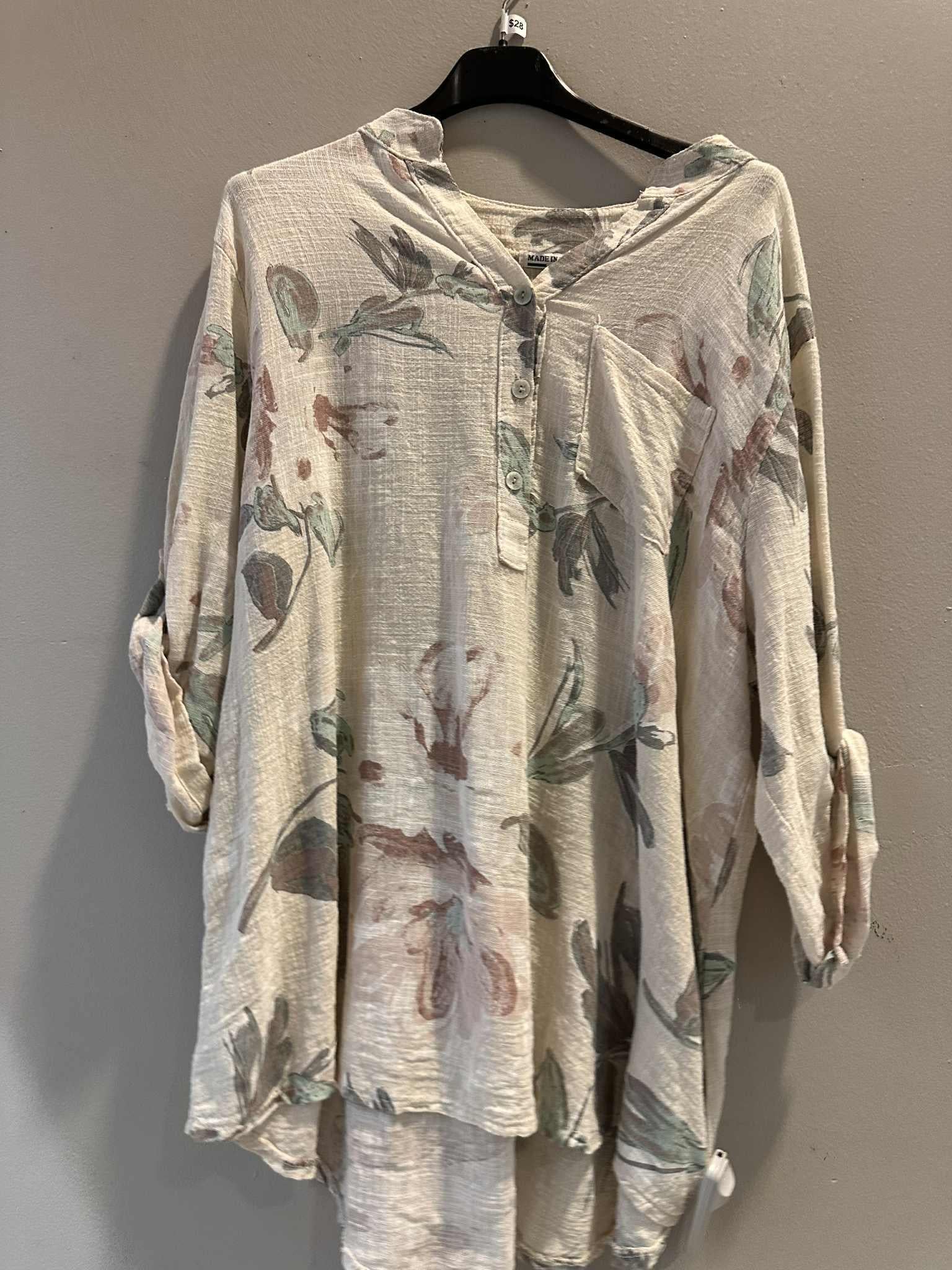 Cotton One Pocket Top
