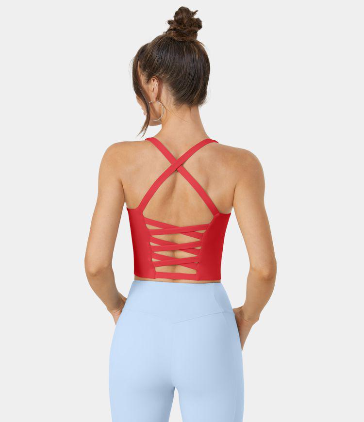 Crisscross Bittersweet Tank