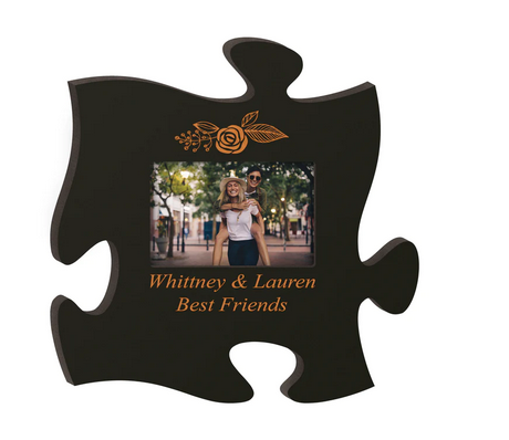 Black Puzzle Piece Frame