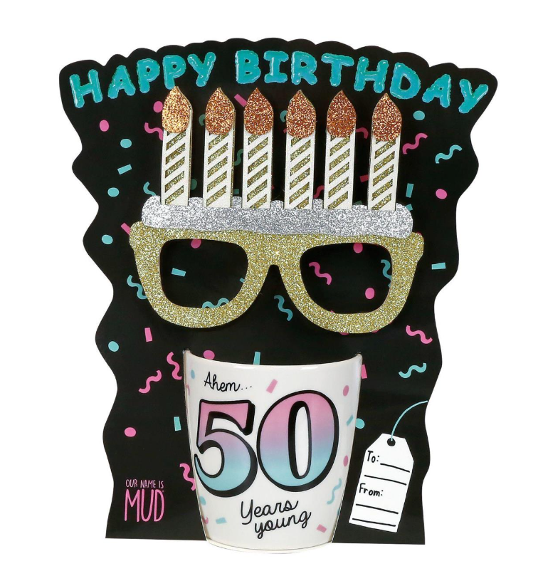 Birthday Mug w/ Glasses Set