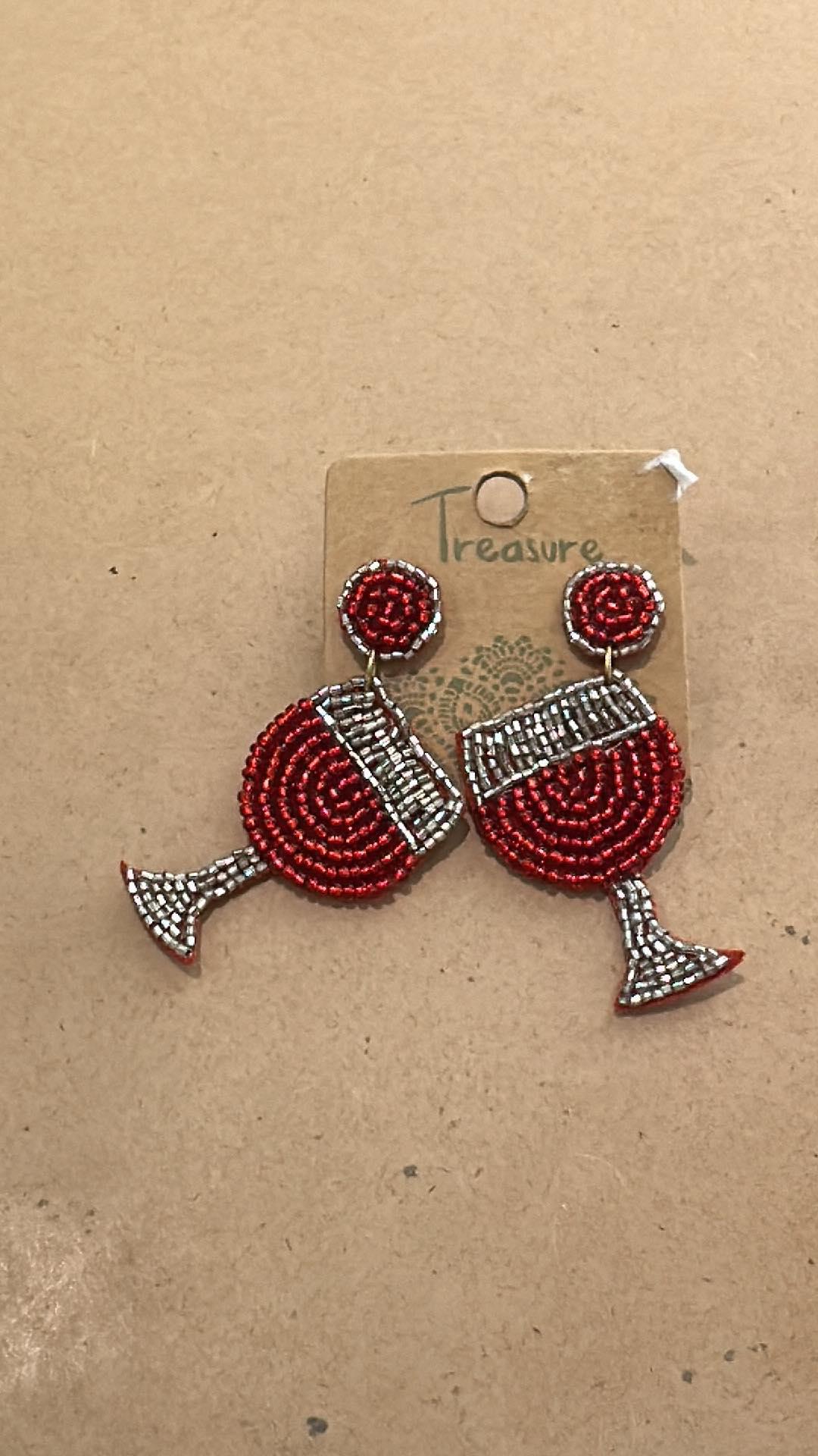 Red Wine Earrings