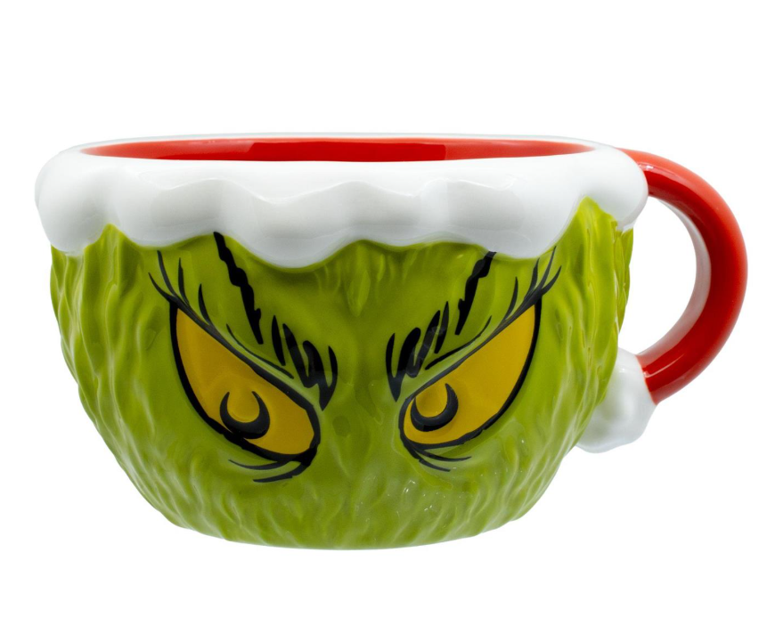 Santa Grinch Sculpted Mug