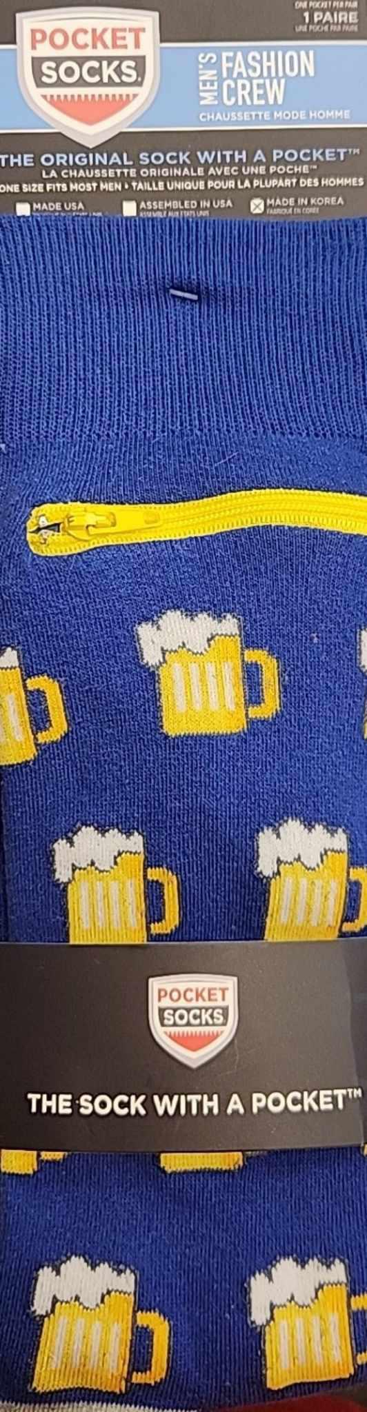 Beer Me Pocket Socks
