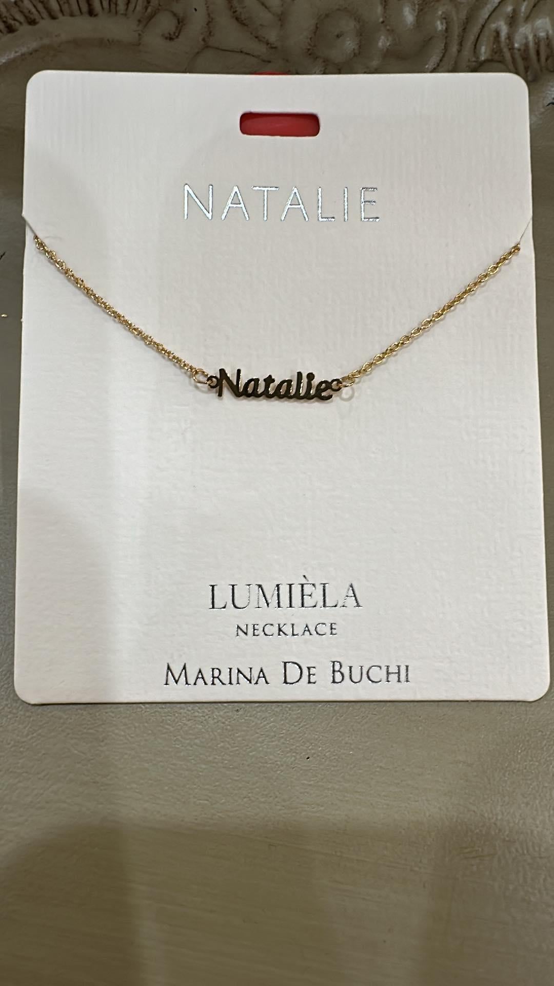Lumiela Natalie Name Necklace