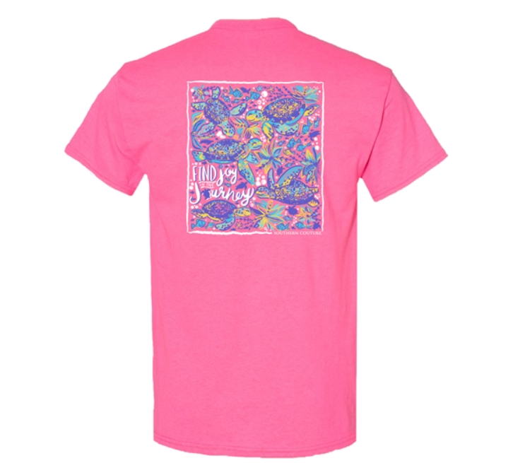 SC Classic Find Joy in the Journey Tee - Safety Pink