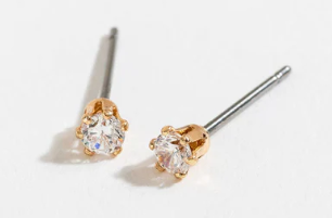 Gold Cubic Zirconia Earrings