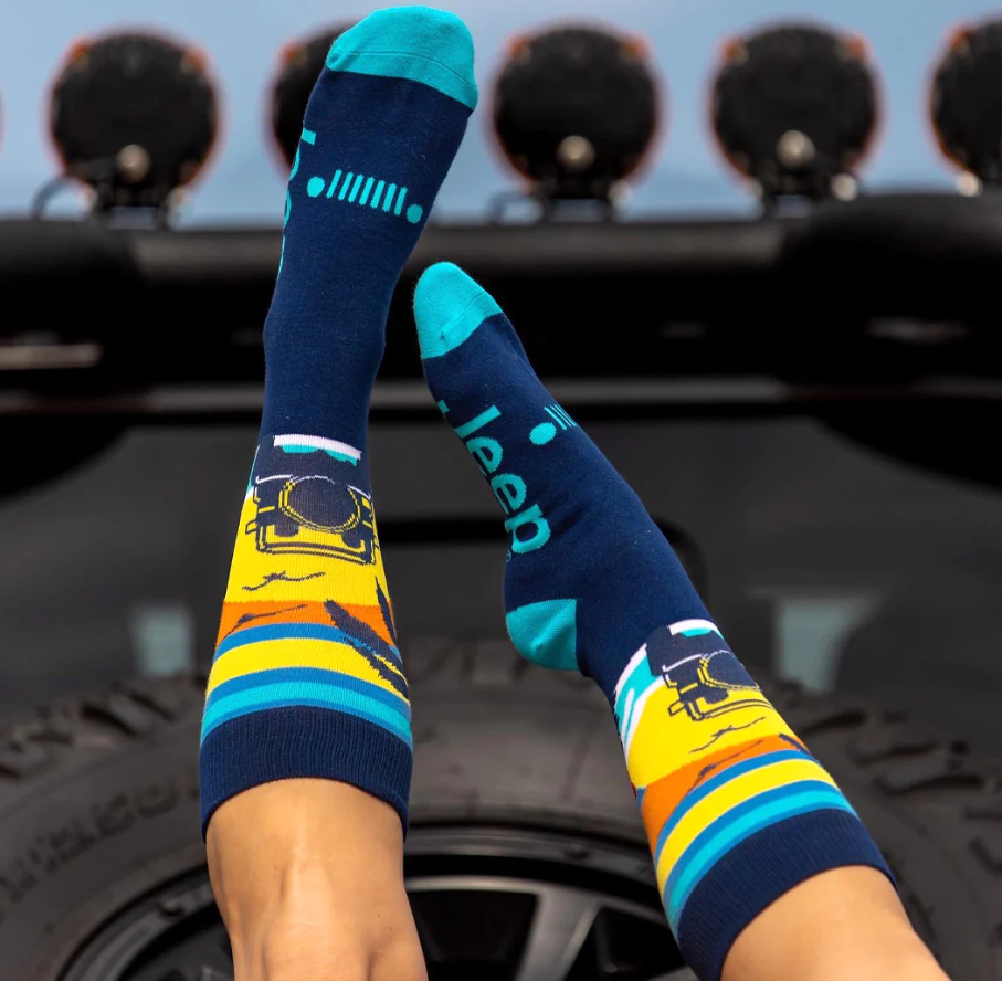Jeep Sunset Eagle Socks