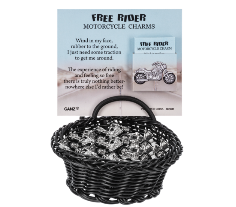 Free Rider Motorcycle Pocket Charm