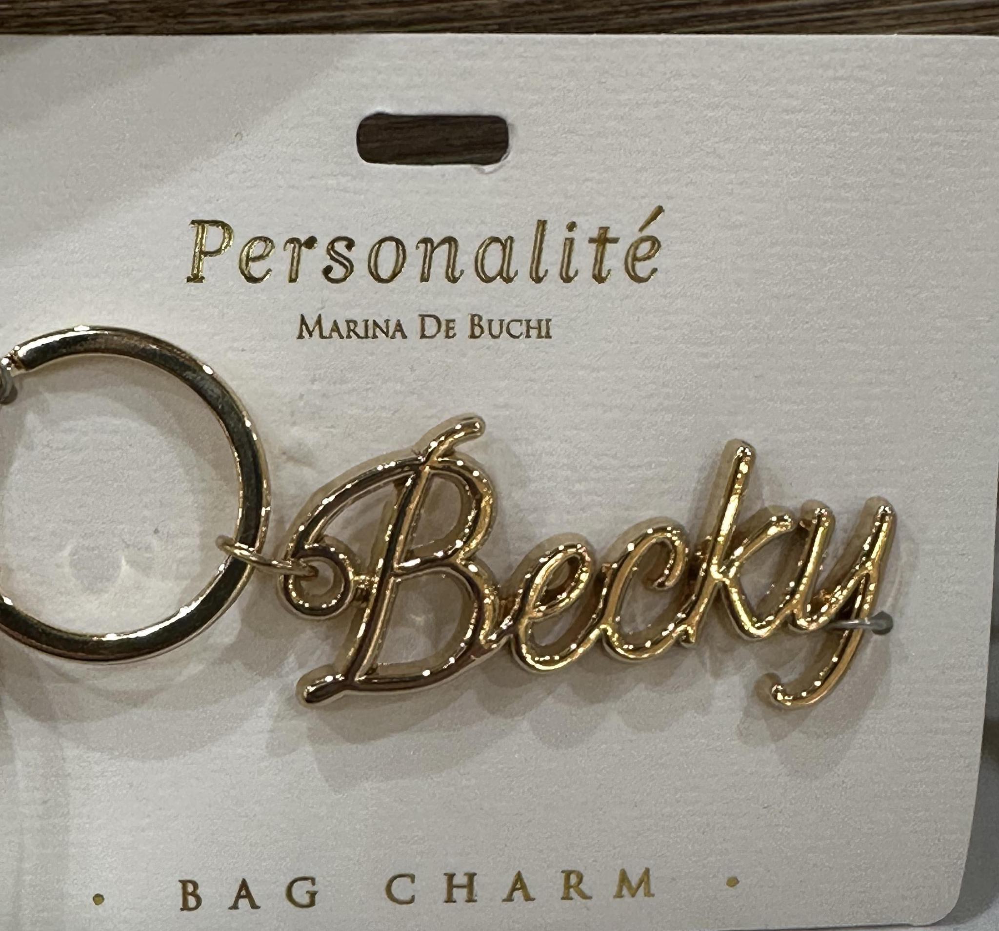 Becky Bag Charm Keyring