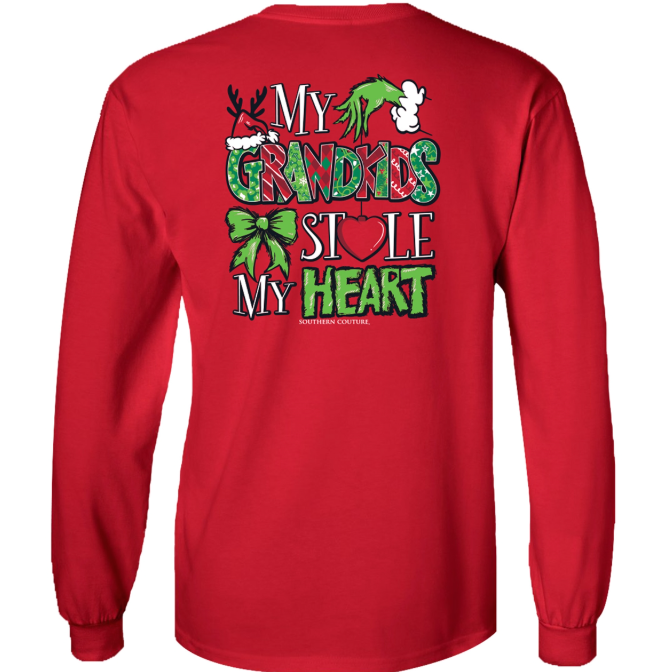 SC Classic My Grandkids Stole My Heart on LS - Red