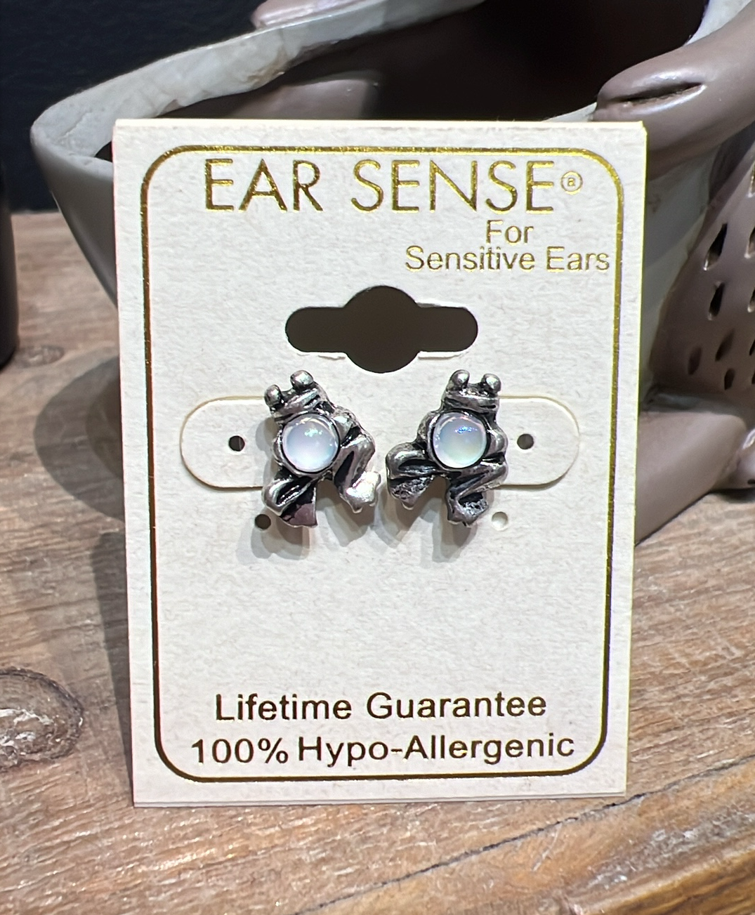 Pearl Frog Earrings