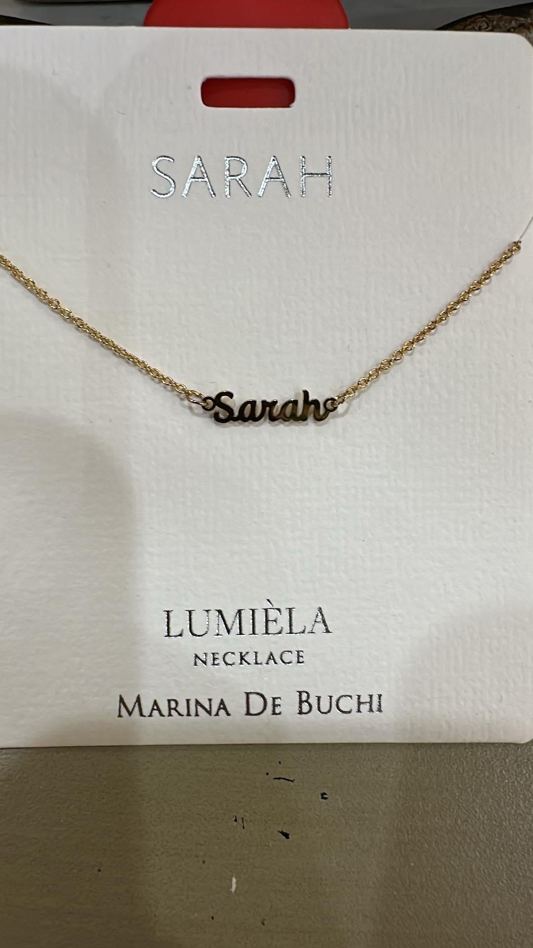 Lumiela Sarah Name Necklace