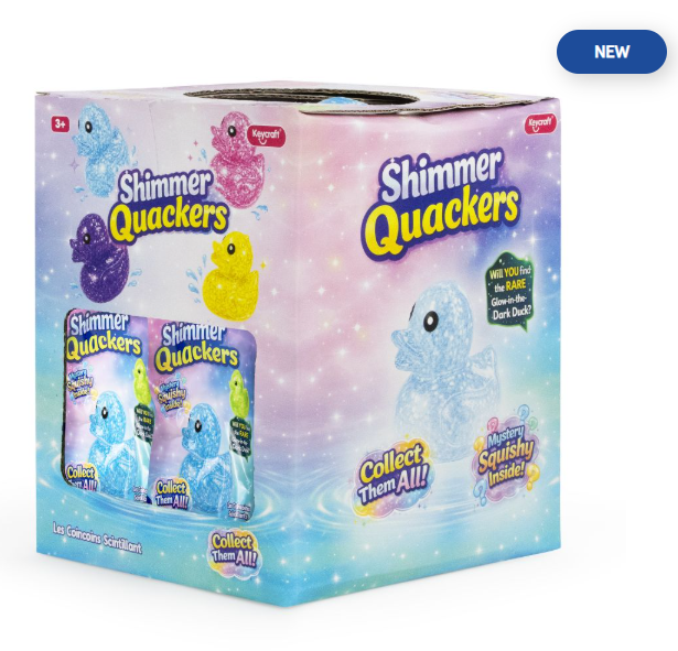 Shimmer Quackers Mystery Squishy Toys Grab Bin