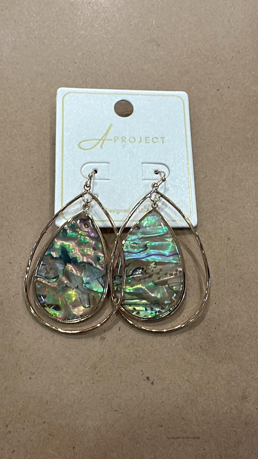 Teardrop Shell Earrings