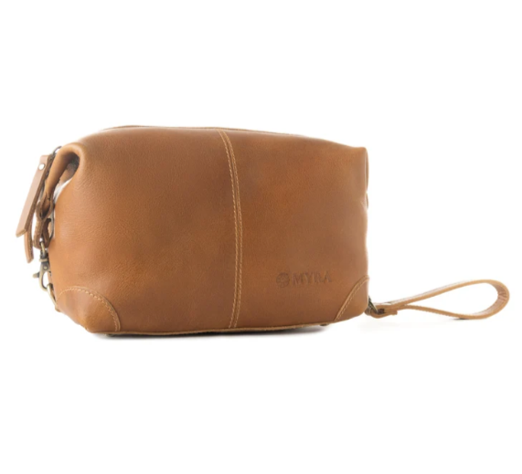 Drifter Leather Shaving Kit for Men in tan