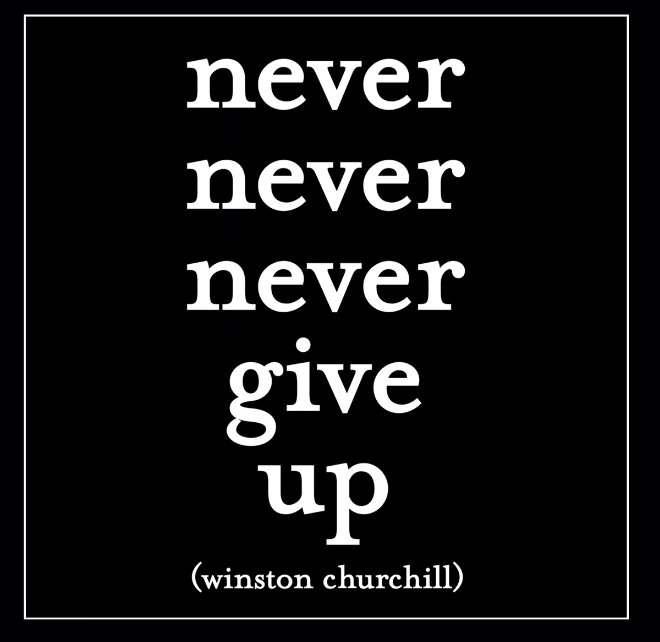 Never Give Up Magnet