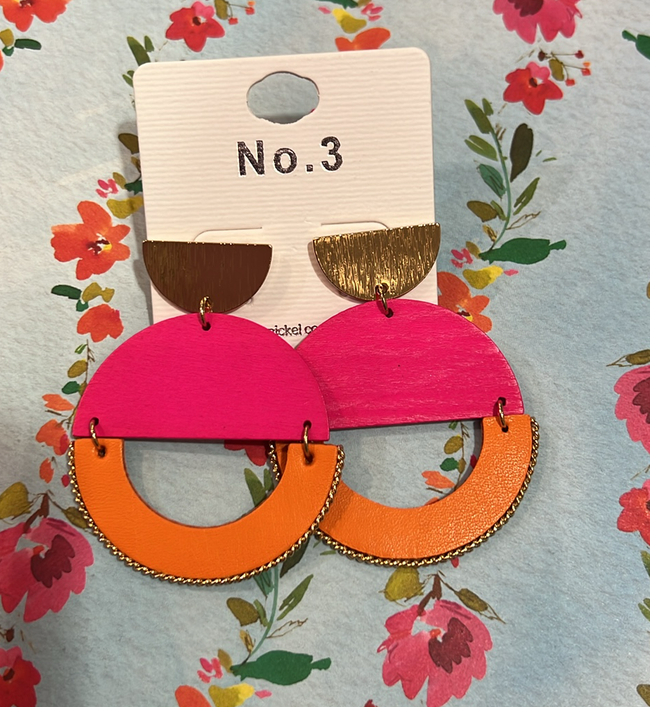 Neon Linked Earrings