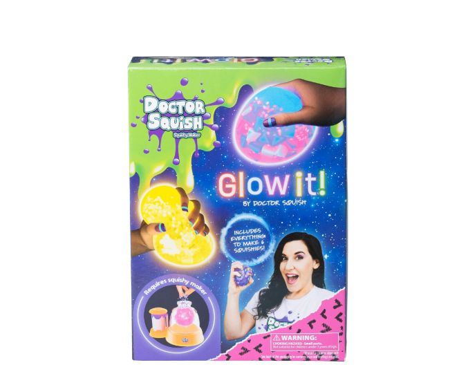 Doctor Squish Squishy Maker 6-Pack Refill - Glow it! Edition