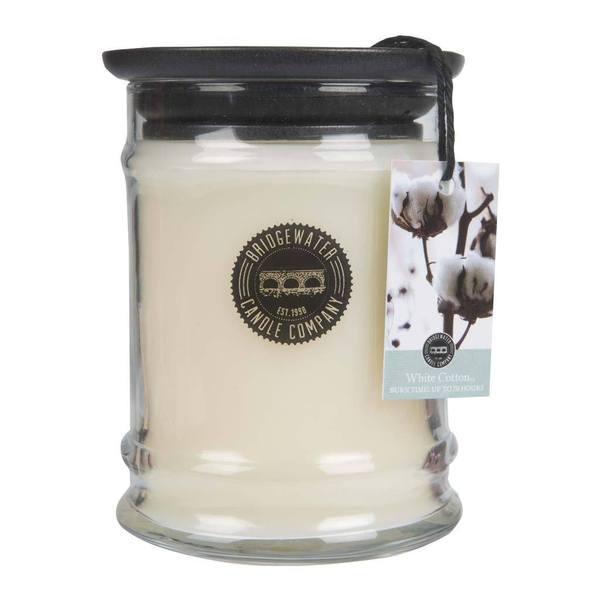 White Cotton Jar Candle