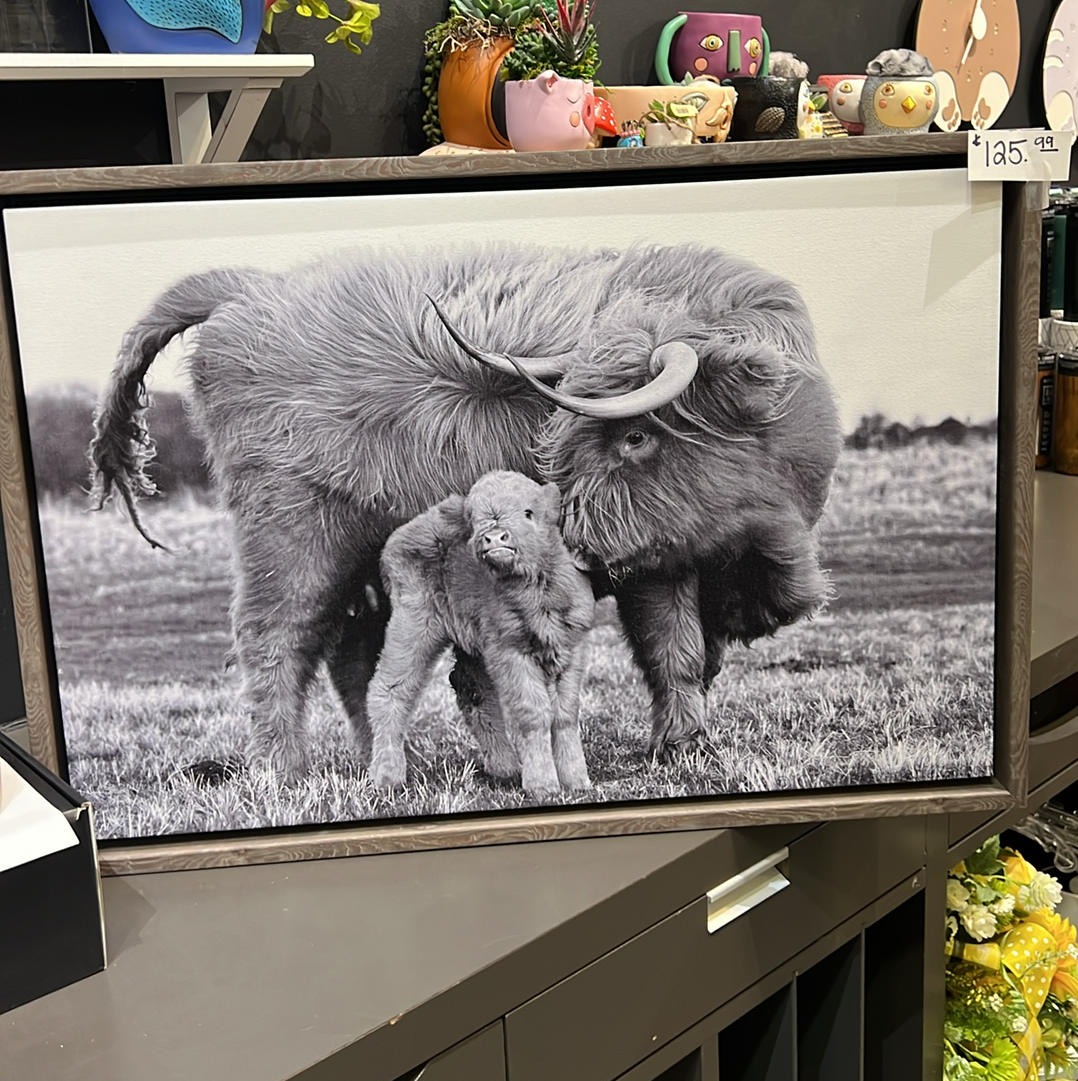 Mama & Baby Highland Canvas