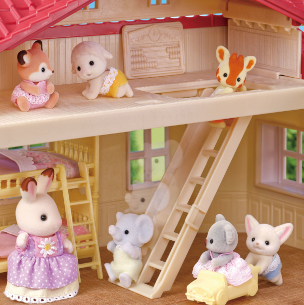 Calico Critters® Red Roof Country Home Gift Set -Secret Attic Playroom