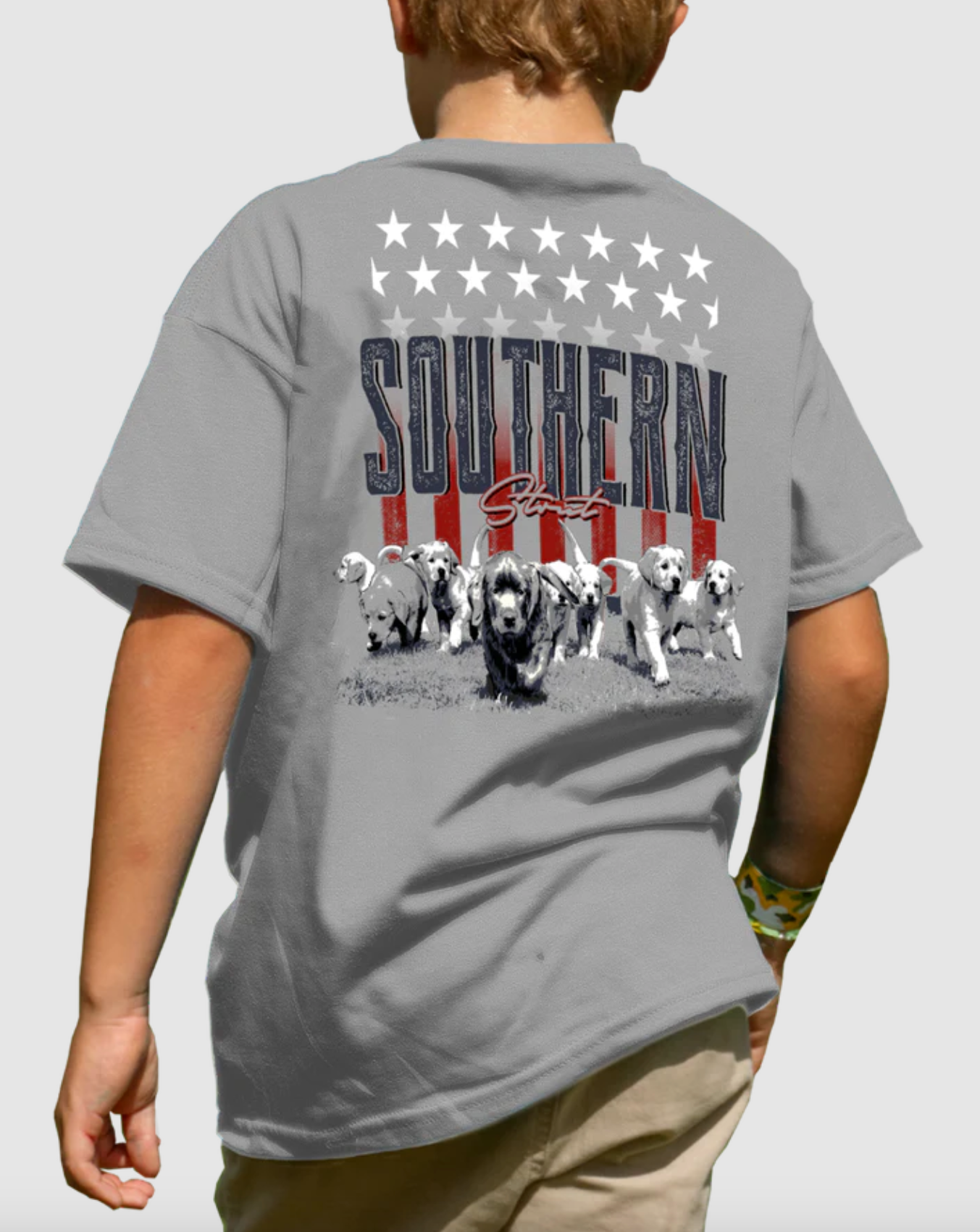 Yth Silver Puppy Tee
