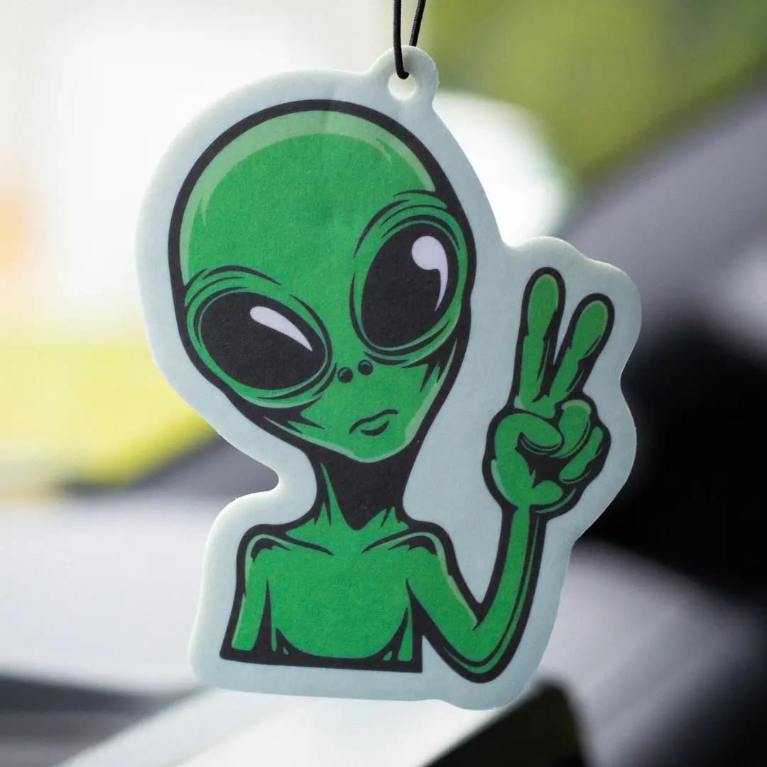 We Come in Peace - Air Freshener - Leather