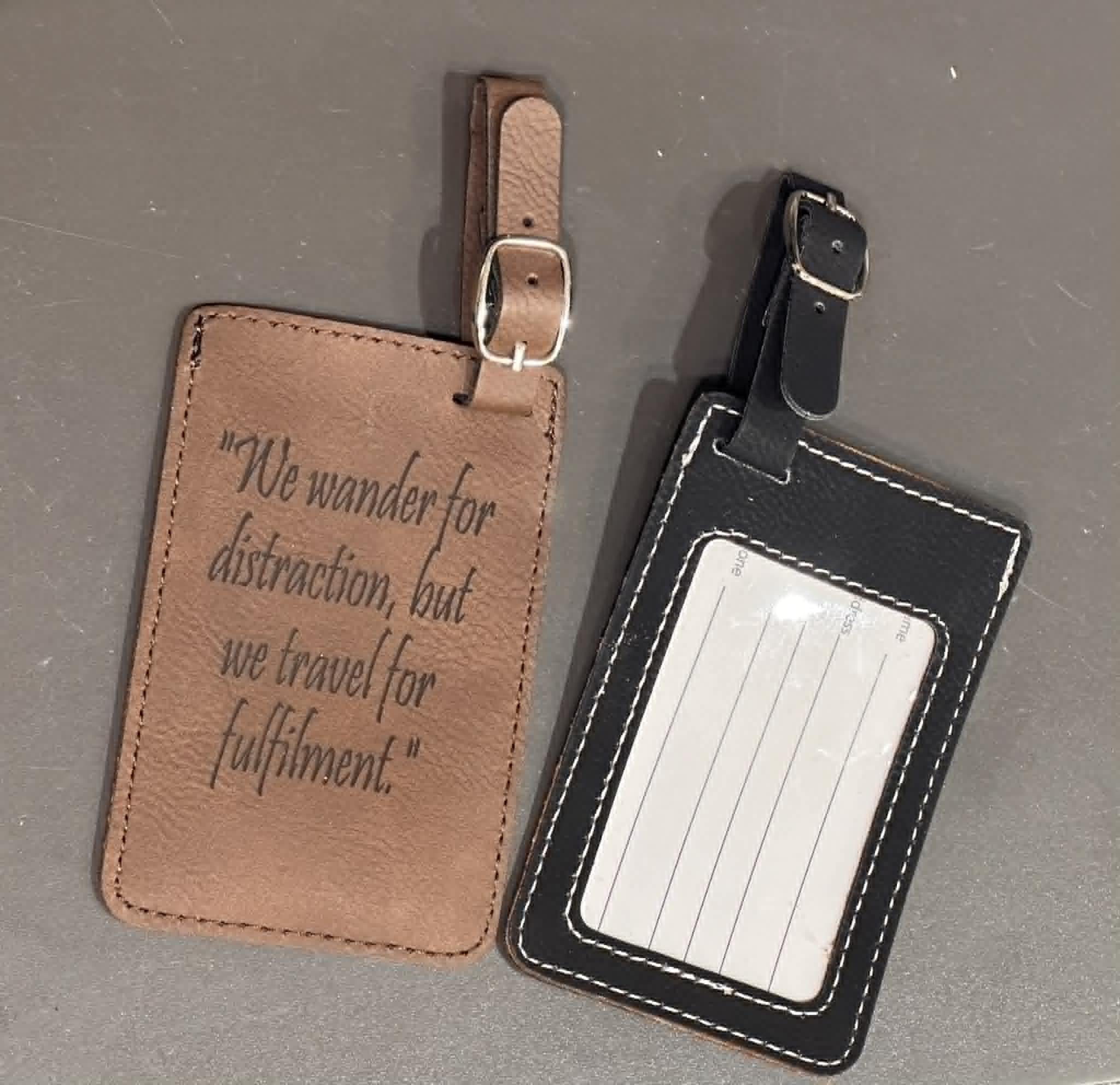 Engravable Luggage Tag