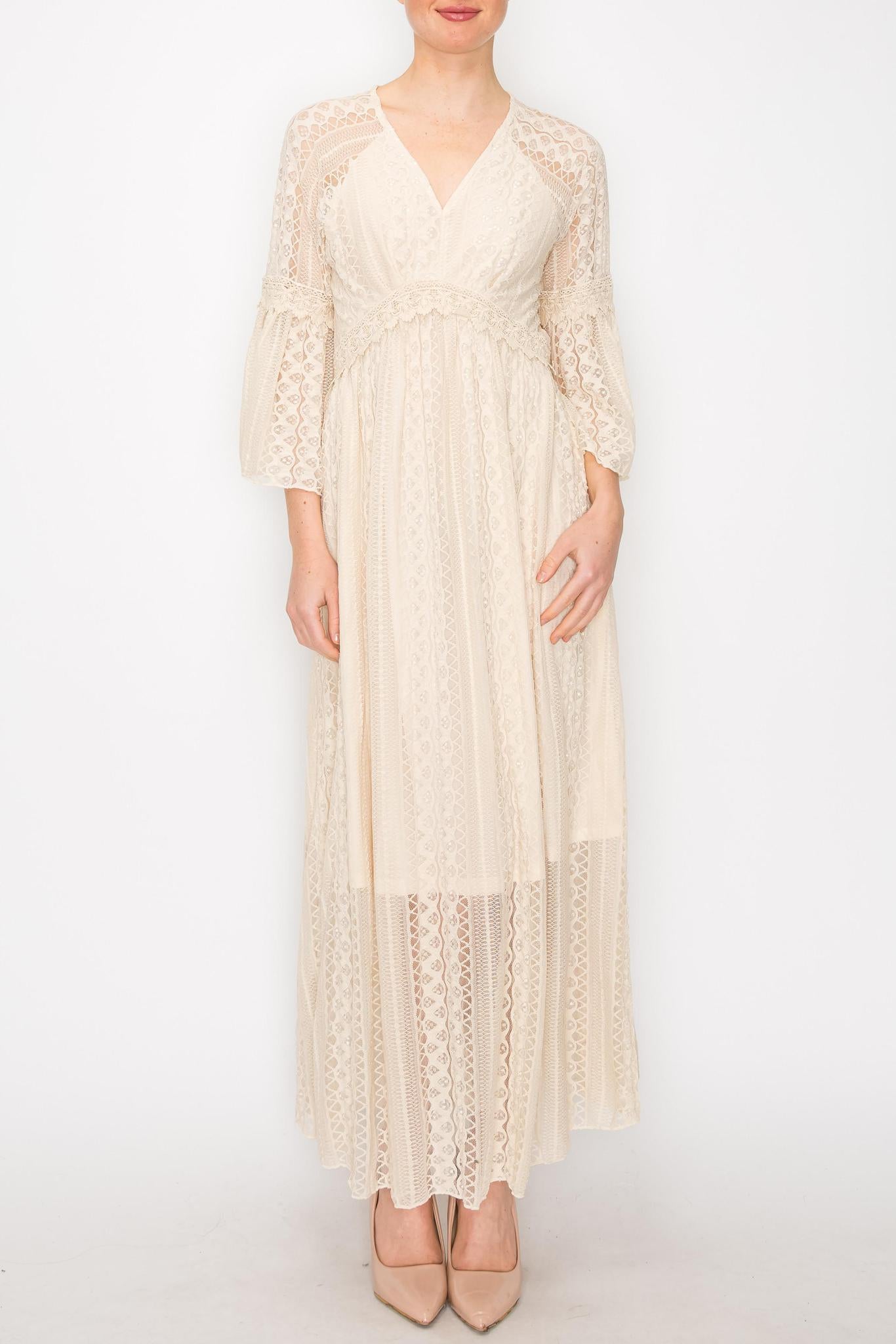 Blue Bird Lace Dress