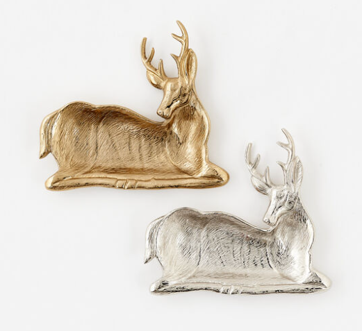 Reindeer Plated Aluminum Dish