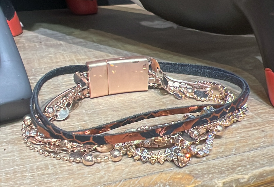 Disc Charm Layer Bracelet